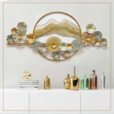 Elegant Mountain Landscape Metal Wall Art